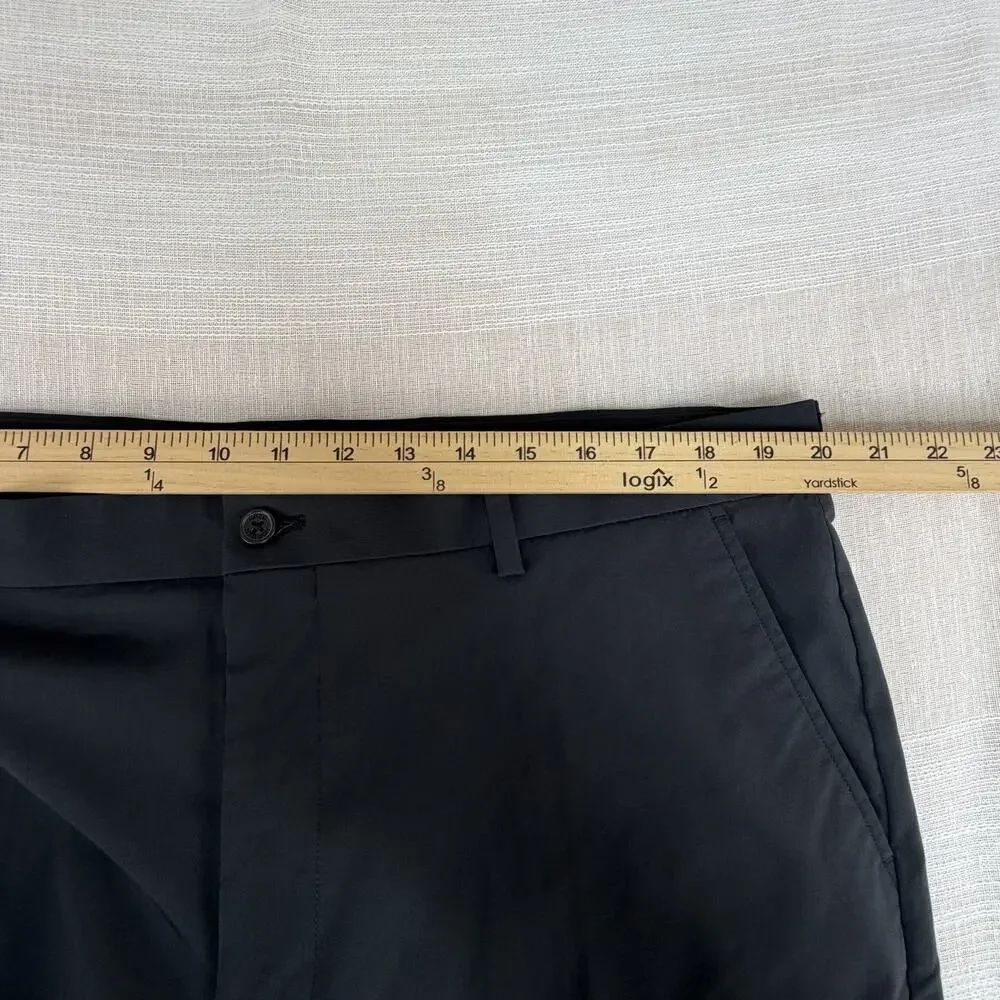Greg Norman Shark Men's Black Golf Shorts Sz‎ 40 Performance Stretch Flat Front